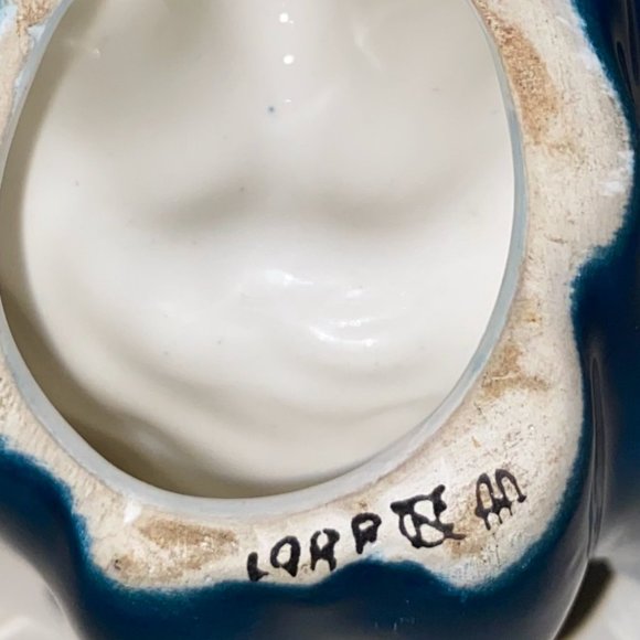 RARE ARDALT Vintage Porcelain Victorian Ice Skater/Christmas Trinket Dish - Picture 15 of 15